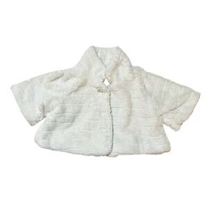 Hartstrings Faux Fur Cape Jacket Size 4T